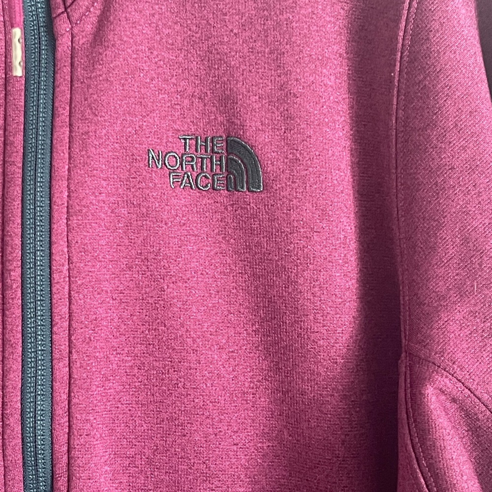 Purple-Maroon-Magenta Full-Zip The North Face Jacket - Picture 2 of 8